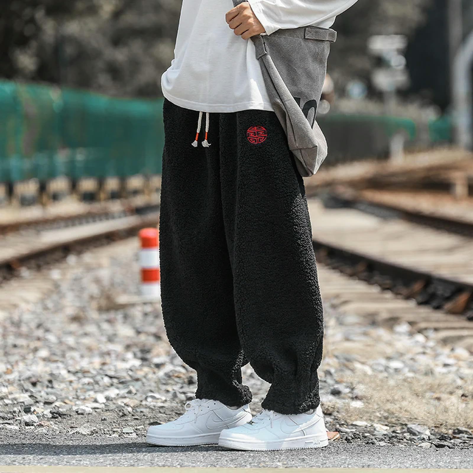 Amazon.com: JIMINISO Winter Pants Men Warm Thicken Sweatpants